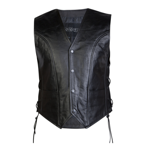 Kamizelka motocyklowa skórzana OZONE STAFF BLACK