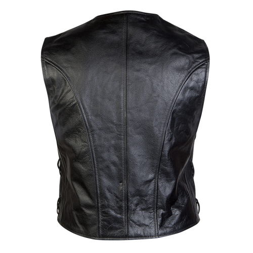 Kamizelka motocyklowa skórzana OZONE STAFF BLACK