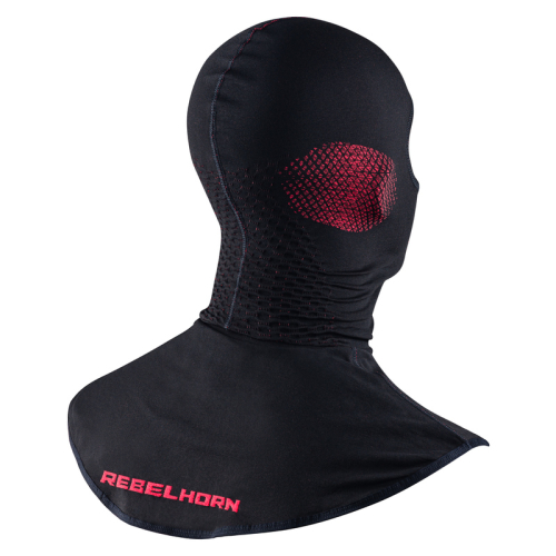 Kominiarka motocyklowa termoaktywna z kołnierzem REBELHORN THERM II BLACK/RED