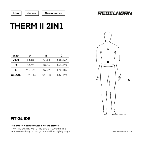 Koszulka termoaktywna z kominiarką REBELHORN THERM II BLACK/GREY