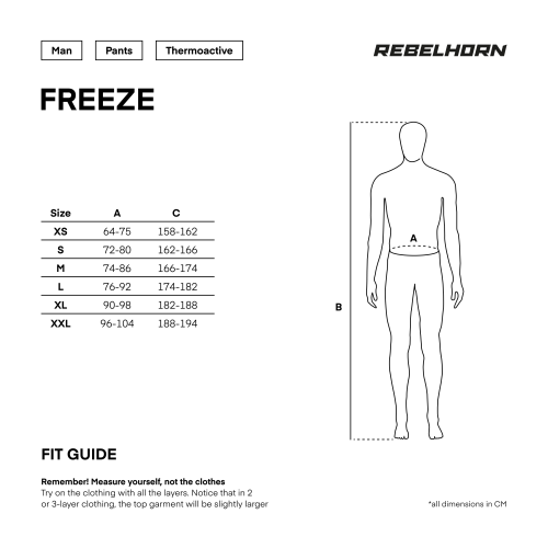 Spodnie termoaktywne REBELHORN FREEZE BLACK/CAMO