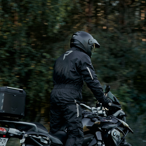 Kombinezon motocyklowy przeciwdeszczowy jednoczęściowy REBELHORN TRAVEL BLACK