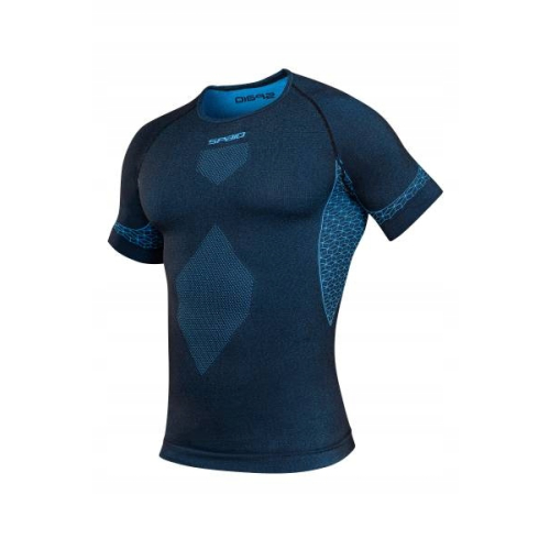 Koszulka termoaktywna z krótkim rękawem SPAIO BREEZE BLACK/BLUE