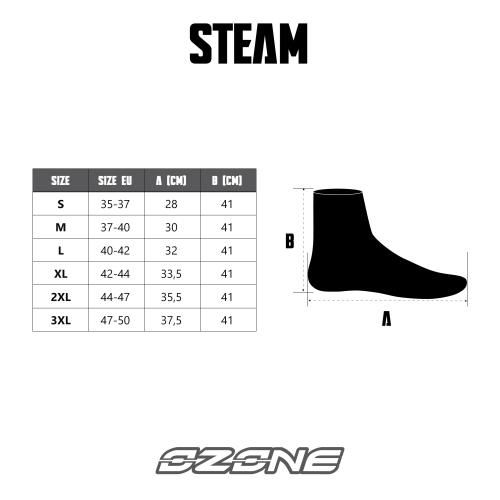 Osłona przeciwdeszczowa na buty przeciwdeszczowe OZONE STEAM BLACK
