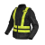 Kamizelka motocyklowa odblaskowa OZONE POLSKA BLACK/FLUO YELLOW