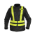 Kamizelka motocyklowa odblaskowa OZONE POLSKA BLACK/FLUO YELLOW