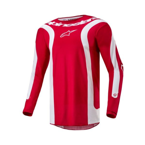 Bluza cross quad ALPINESTARS MX FLUID LURV kolor biały/czerwony