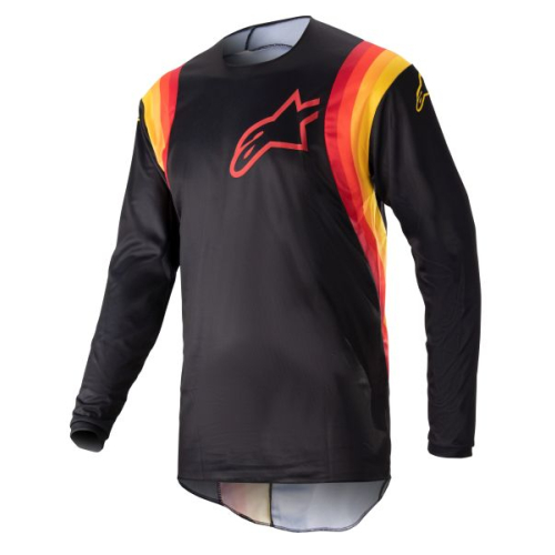 Bluza cross quad ALPINESTARS MX FLUID CORSA kolor czarny/czerwony/pomarańczowy/żółty