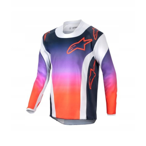 Bluza cross quad dla dzieci ALPINESTARS MX RACER YOUTH HOEN kolor czarny/pomarańczowy/szary