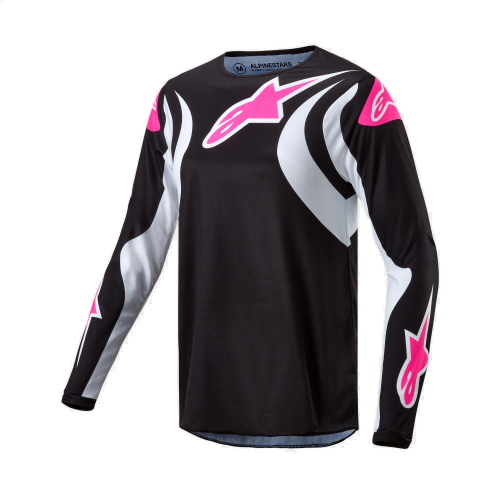 Bluza cross quad ALPINESTARS MX STELLA FLUID kolor czarny/różowy