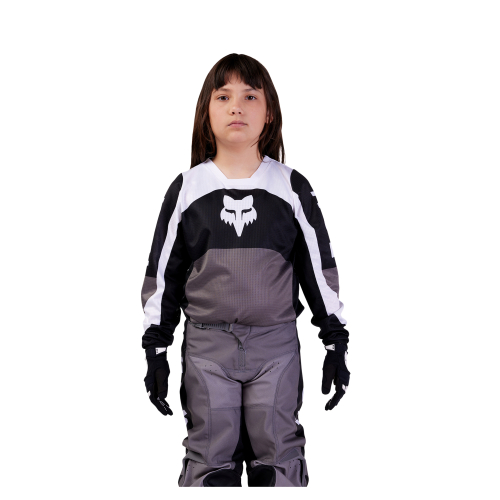 Bluza cross quad dla dzieci FOX JUNIOR 180 NITRO BLACK/GREY