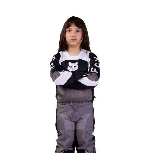 Bluza cross quad dla dzieci FOX JUNIOR 180 NITRO BLACK/GREY