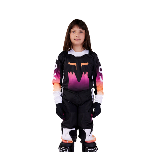 Bluza cross quad dla dzieci FOX JUNIOR 180 FLORA BLACK/PINK