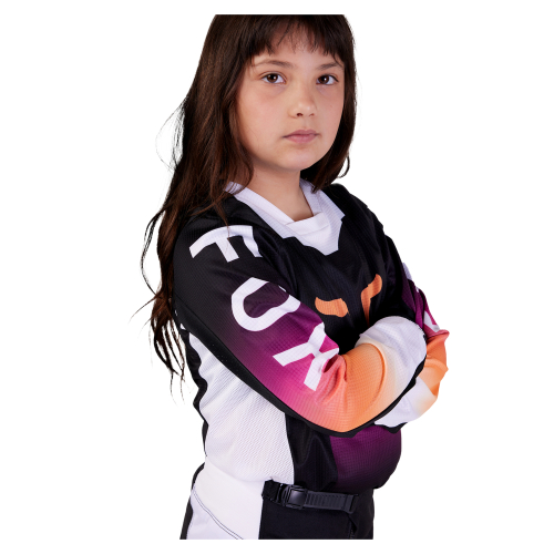 Bluza cross quad dla dzieci FOX JUNIOR 180 FLORA BLACK/PINK