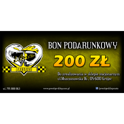 BON PODARUNKOWY 200 PLN