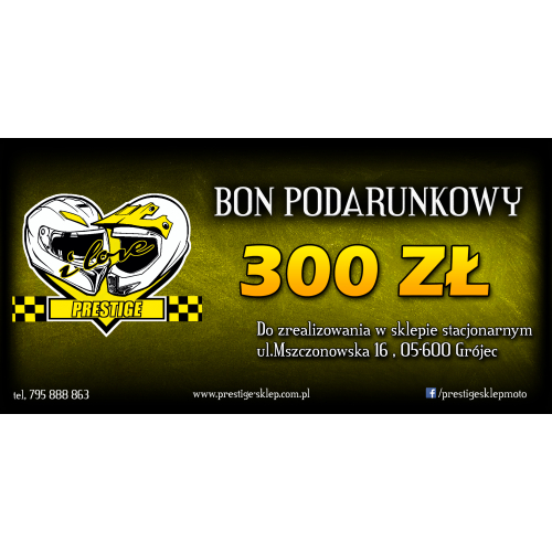 BON PODARUNKOWY 300 PLN