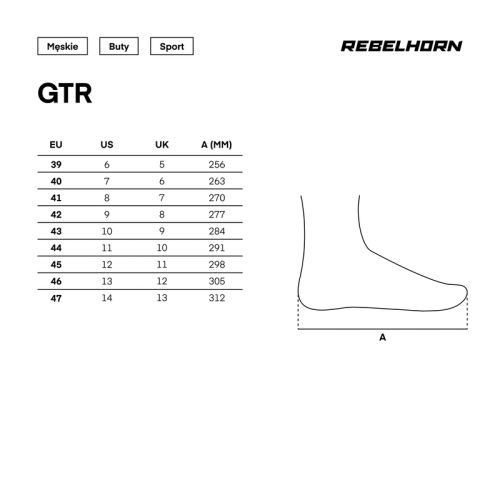 Buty motocyklowe sportowe REBELHORN GTR BLACK