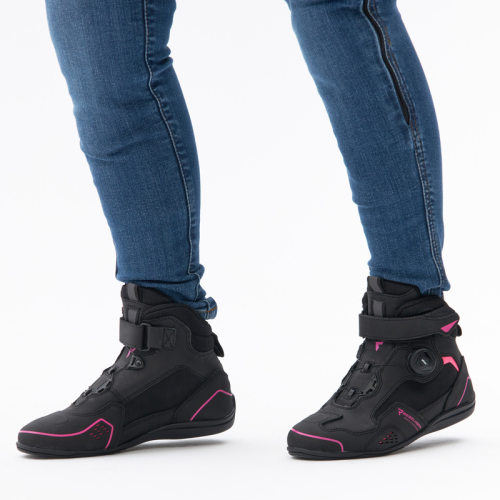 Buty motocyklowe damskie REBELHORN SPARK II LADY BLACK/PINK
