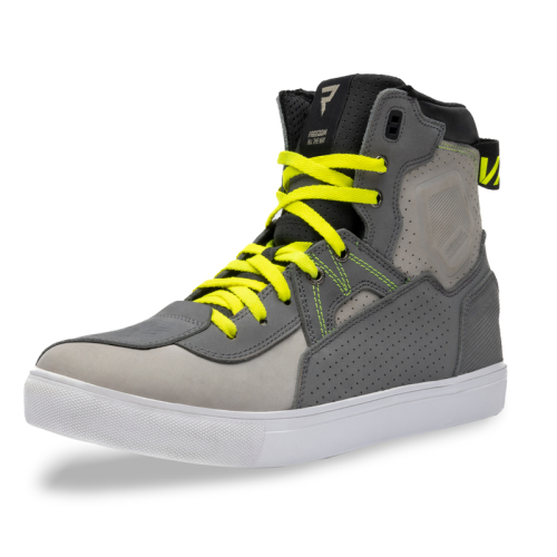 Buty motocyklowe krótkie REBELHORN VANDAL MYSTERIOUS GREY/FLUO YELLOW
