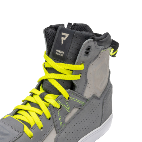 Buty motocyklowe krótkie REBELHORN VANDAL MYSTERIOUS GREY/FLUO YELLOW