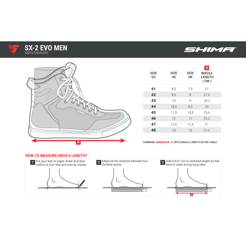 Buty trampki motocyklowe SHIMA SX-2 EVO BLACK