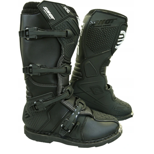 Buty cross quad zakute SHOT RACING X10 KOLOR CZARNY