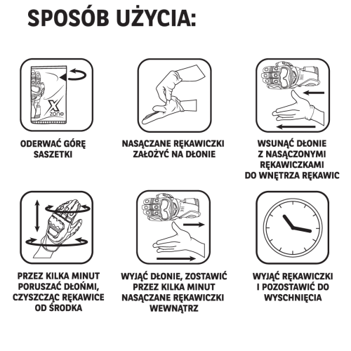 Xzone Magiczne rękawiczki - produkt do czyszczenia rękawic wewnątrz