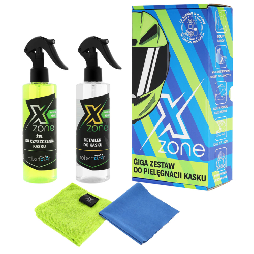 Xzone Zestaw do czyszczenia kasku GIGA - 2x250 ml + ściereczki