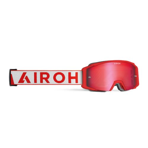 GOGLE cross quad AIROH BLAST XR1 RED MATT - SZYBA RED MIRRORED