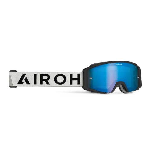 GOGLE cross quad AIROH BLAST XR1 BLACK MATT - SZYBA BLUE MIRRORED