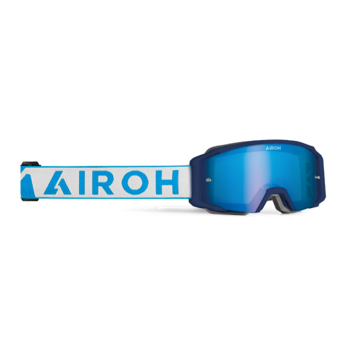 GOGLE cross quad AIROH BLAST XR1 BLUE MATT - SZYBA BLUE MIRRORED