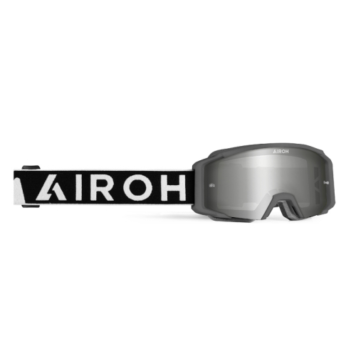 GOGLE cross quad AIROH BLAST XR1 DARK GREY MATT - SZYBA SILVER MIRRORED
