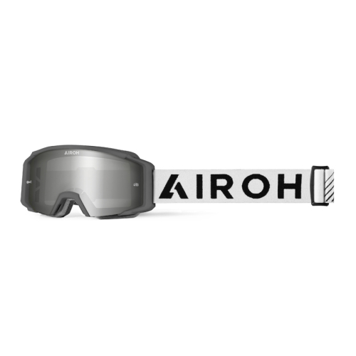 GOGLE cross quad AIROH BLAST XR1 DARK GREY MATT - SZYBA SILVER MIRRORED