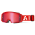 GOGLE cross quad AIROH BLAST XR1 RED MATT - SZYBA RED MIRRORED