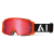 GOGLE cross quad AIROH BLAST XR1 ORANGE MATT - SZYBA RED MIRRORED