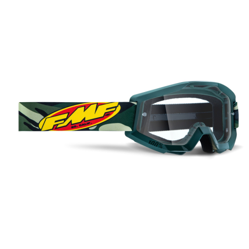 GOGLE cross quad FMF POWERCORE ASSAULT CAMO - SZYBA CLEAR