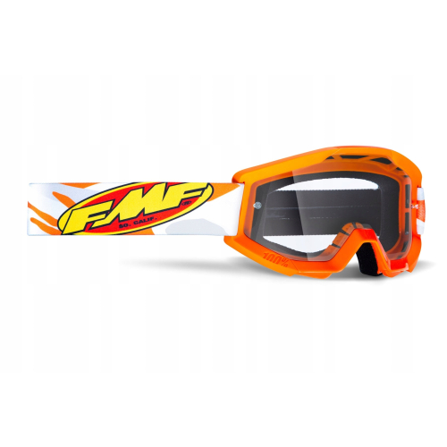 GOGLE cross quad FMF JUNIOR POWERCORE ASSAULT ORANGE - SZYBA CLEAR