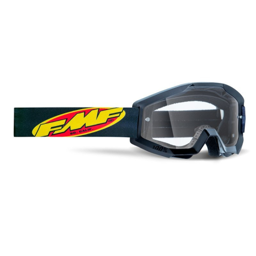 GOGLE cross quad FMF JUNIOR POWERCORE CORE BLACK - SZYBA CLEAR