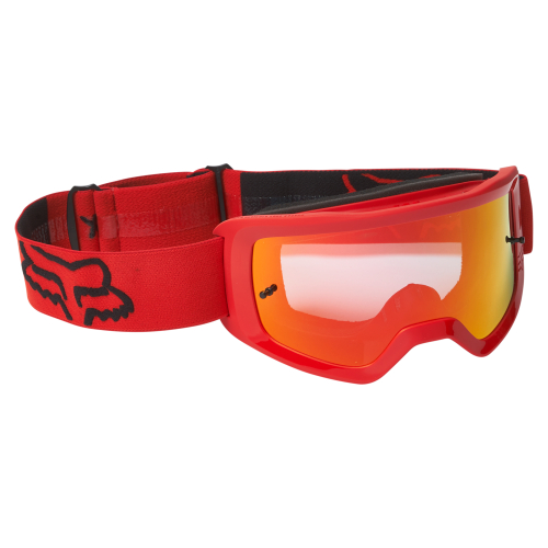 GOGLE cross quad FOX MAIN STRAY SPARK FLUORESCENT RED CZERWONE LUSTRO