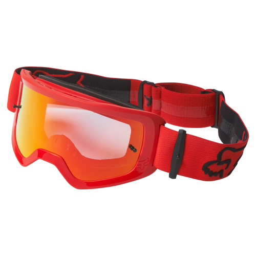 GOGLE cross quad FOX MAIN STRAY SPARK FLUORESCENT RED CZERWONE LUSTRO