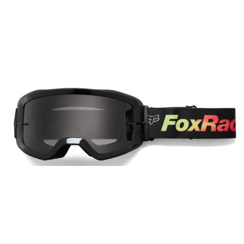 GOGLE cross quad FOX MAIN STATK BLACK/RED CIEMNA SZYBKA