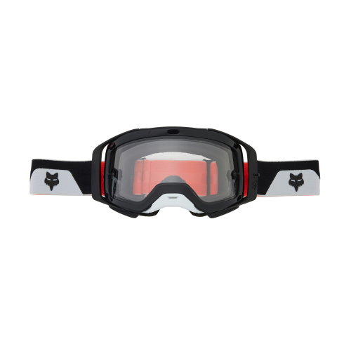 GOGLE cross quad FOX AIRSPACE X BLACK/WHITE PODWÓJNA SZYBA ENDURO + zwykła