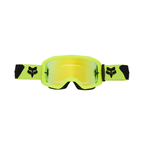 GOGLE cross quad FOX MAIN CORE SPARK FLUORESCENT YELLOW ZŁOTE LUSTRO
