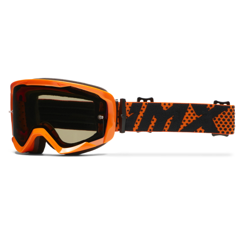 GOGLE cross quad IMX ENDURANCE FLIP ORANGE GLOSS/ORANGE - Szyba DARK SMOKE + Clear