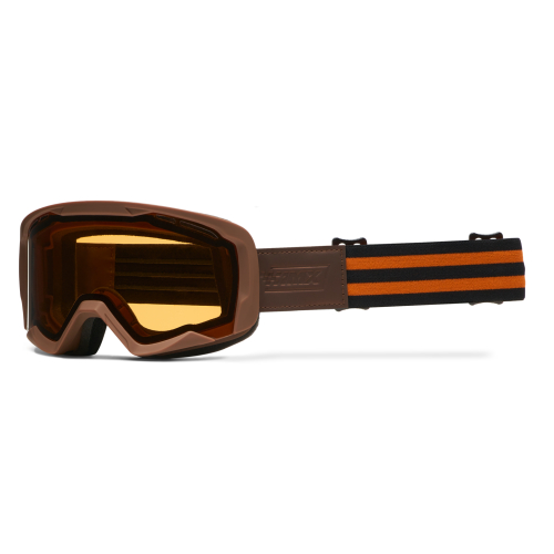 GOGLE cross quad IMX ENDURANCE RUST BROWN MATT/ORANGE - Szyba ORANGE + Clear
