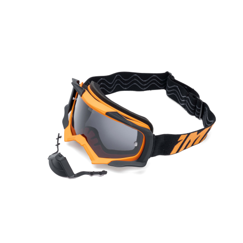 Gogle cross quad IMX DUST ORANGE MATT/BLACK - SZYBA DARK SMOKE + CLEAR (2 SZYBY W ZESTAWIE)