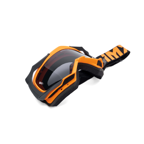 Gogle cross quad IMX DUST ORANGE MATT/BLACK - SZYBA DARK SMOKE + CLEAR (2 SZYBY W ZESTAWIE)