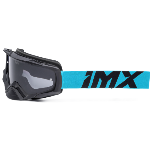 Gogle cross quad IMX DUST BLACK MATT/BLUE - SZYBA DARK SMOKE + CLEAR (2 SZYBY W ZESTAWIE)