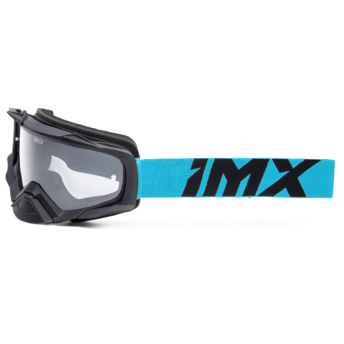 Gogle cross quad IMX DUST BLACK MATT/BLUE - SZYBA DARK SMOKE + CLEAR (2 SZYBY W ZESTAWIE)