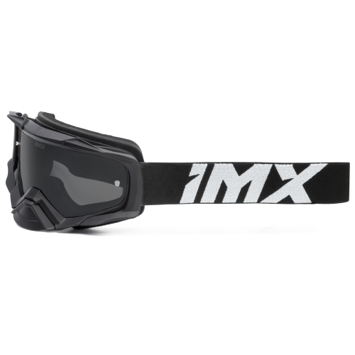 Gogle cross quad IMX DUST BLACK MATT/WHITE - SZYBA DARK SMOKE + CLEAR (2 SZYBY W ZESTAWIE)